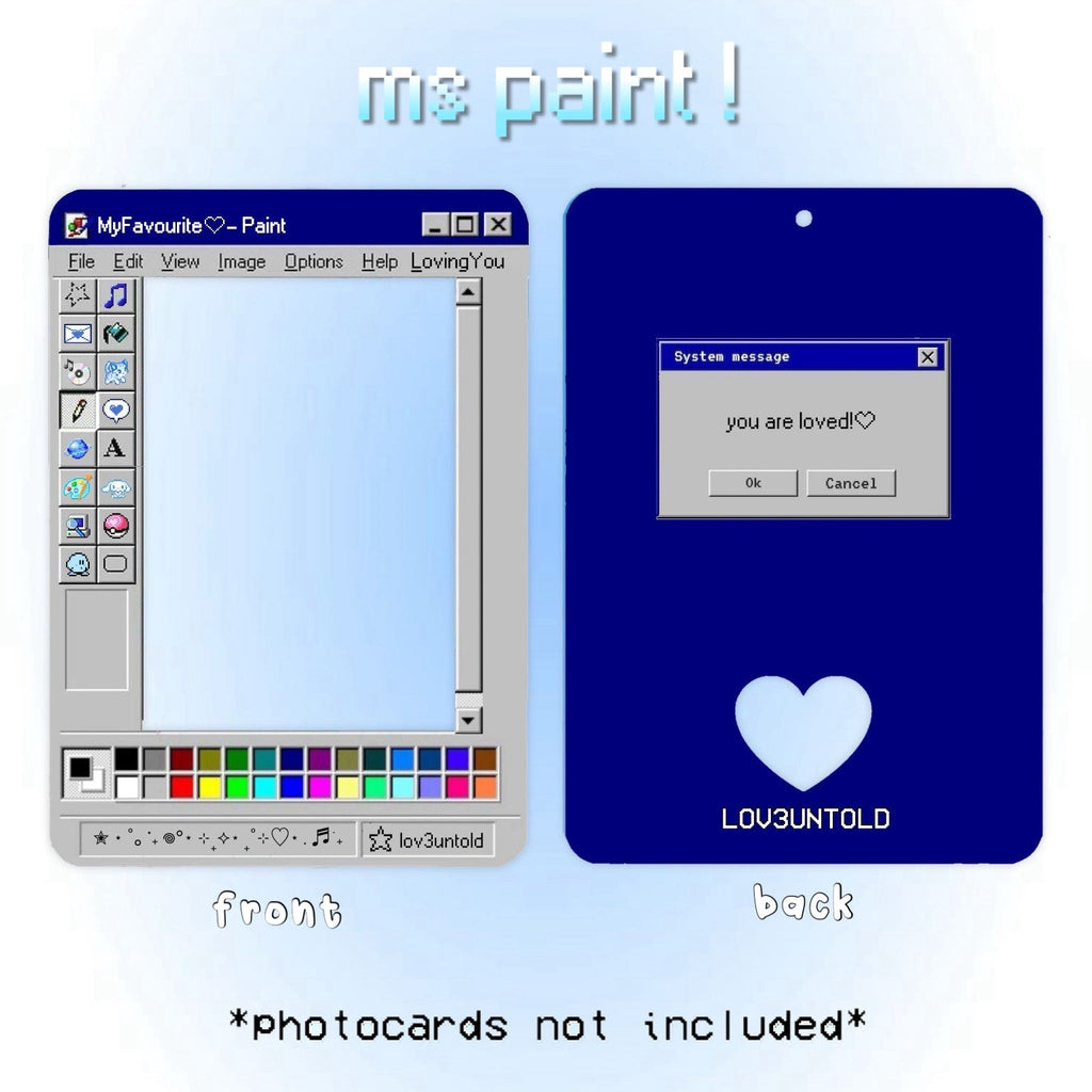 (pre-order) ms paint pc holder!