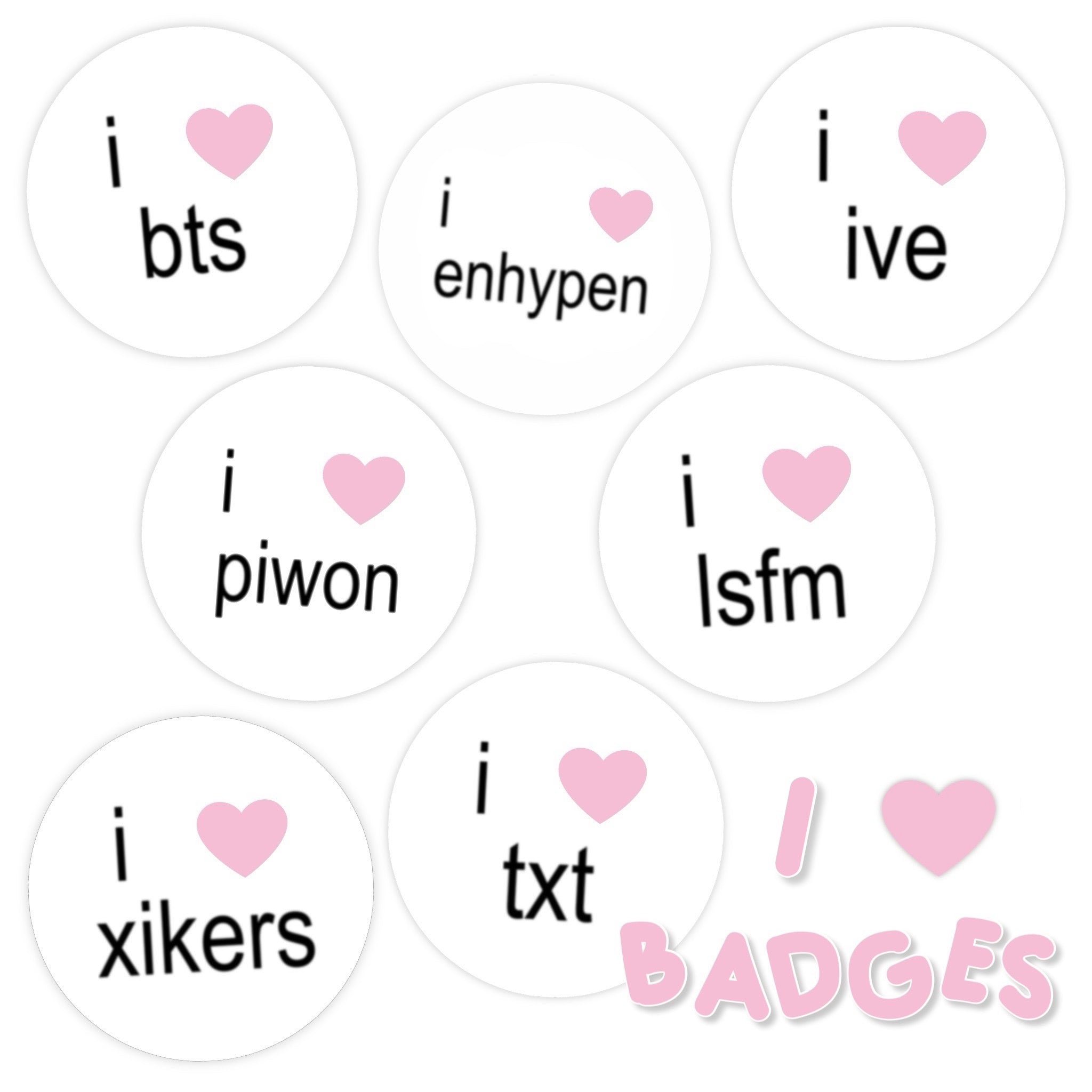 (pre-order) i <3 badges