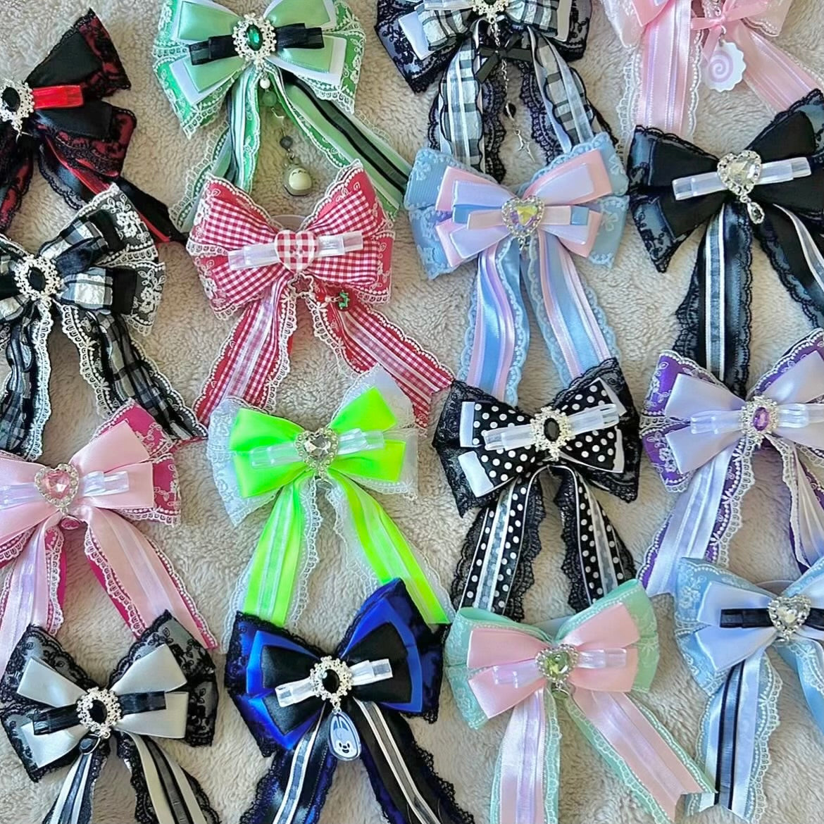 handmade lightstick bows! ♡