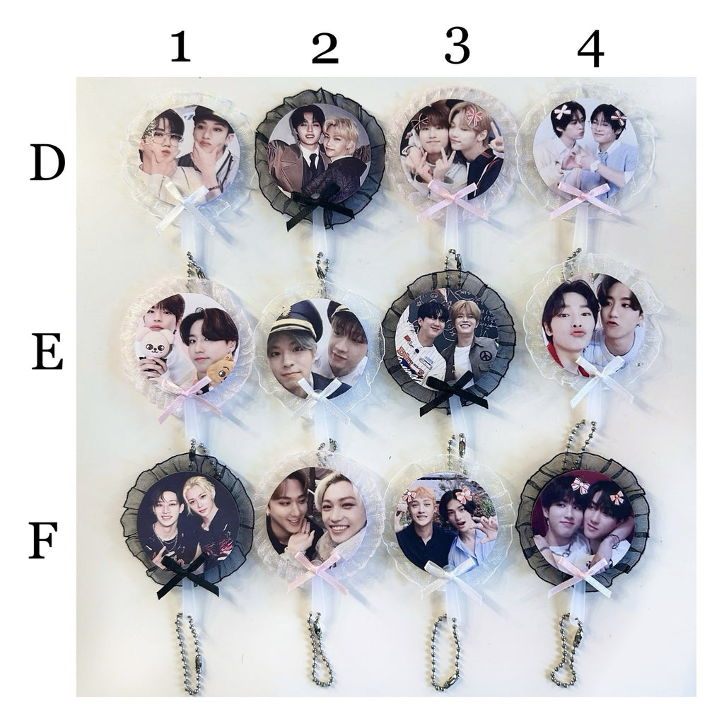 stray kids unit mini picket keychains!
