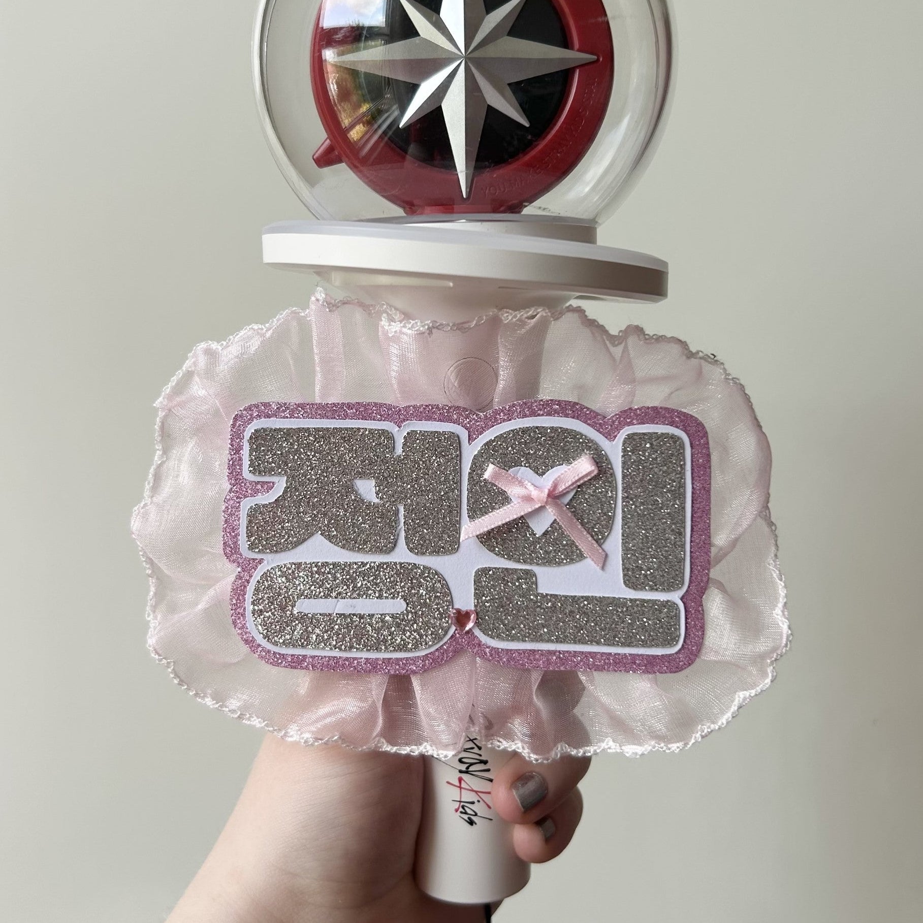 stray kids glitter lightstick deco/badge