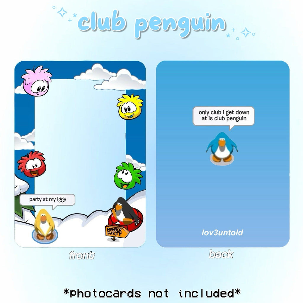 (pre-order) club penguin pc holder!